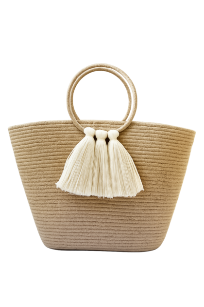 Elegant Tassel Tote Bag