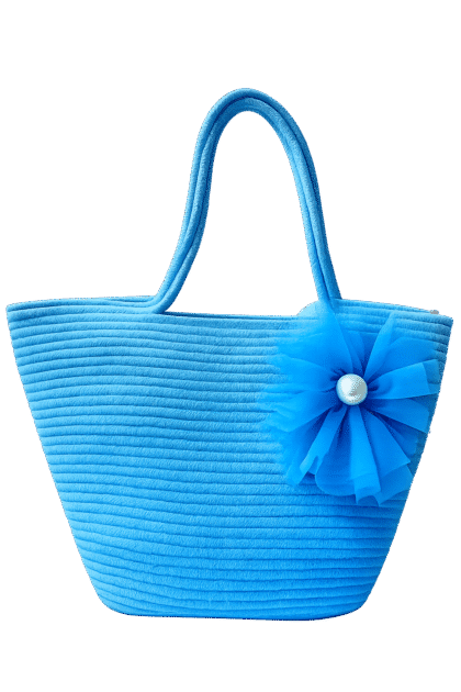 knitted fabric tote bag